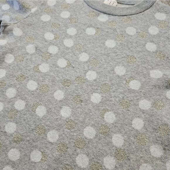 A New Day Gray Polka Dot Knit Long Sleeve Crew Neck Sweater Size XS - Picture 5 of 12
